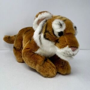 FAO Schwarz Tiger‎ Cub Plush 12 Inch Stuffed Animal Soft Realistic Jungle Toy